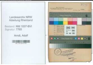 Entnazifizierung Adolf Arndt , geb. 07.04.1911 (Polizeibeamter)