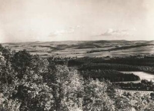 Erzgebirge. Blick vom Wilisch auf die Nordabdachung des Osterzgebirges