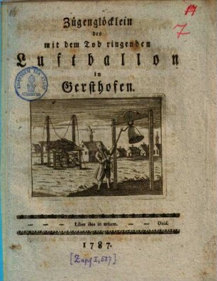 Zuegengloecklein des mit dem Tod ringenden Luftballon in Gersthofen