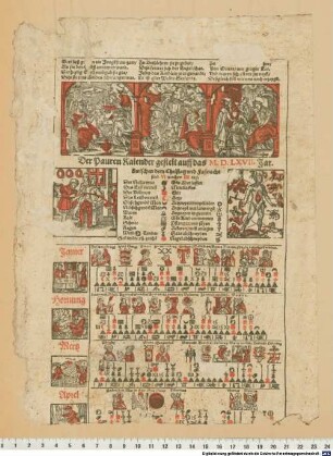 Der Pauren Kalender gestelt auff das M.D.LXVII. Jar
