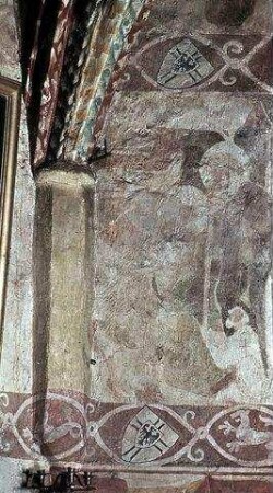 Figürliche und ornamentale Freskenreste