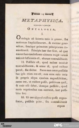 Metaphysica.