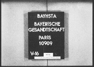Hammer, Kaspar, Gymnasialprofessor in München, Entleihung von lateinischen Handschriften aus der Nationalbibliothek in Paris