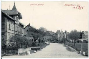 Klingenberg in Sachsen. Partie am Bahnhof