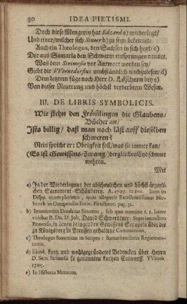 III. De Libris Symbolicis.