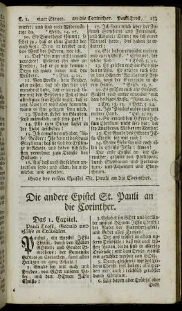 Die andere Epistel St. Pauli an die Corinther.