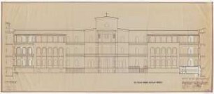 Evangelisches Diakonissenkrankenhaus Bethanien, Berlin-Kreuzberg Umbau. Hauptgebäude: Westansicht 1:100