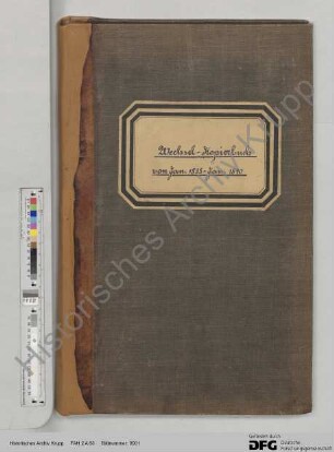 Wechsel-Kopierbuch von Januar 1835 bis Januar 1840