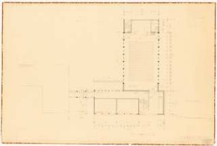 Evangelisches Gymnasium »Zum Grauen Kloster«, Berlin-Wilmersdorf Erweiterungsbau: Grundriss 2. Obergeschoss Aula 1:100