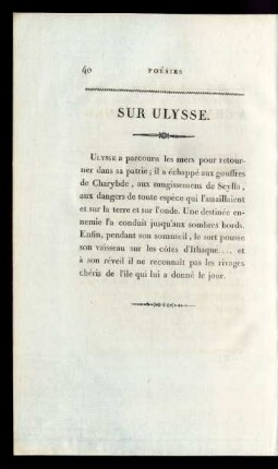 Sur Ulysse.