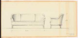 Reichsluftfahrtministerium, Berlin: Sofa: Ansichten [1:10]