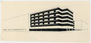 Bürohaus Bayreuther Straße 7-8 / Wittenbergplatz 4, Berlin-Schöneberg: Perspektivische Ansicht