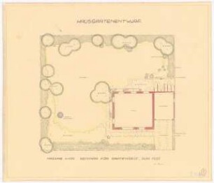 Hausgarten: Grundriss 1:100