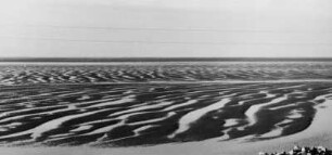 Strukturen im Sandboden, Insel Neuwerk, Blick nach Osten, Watt