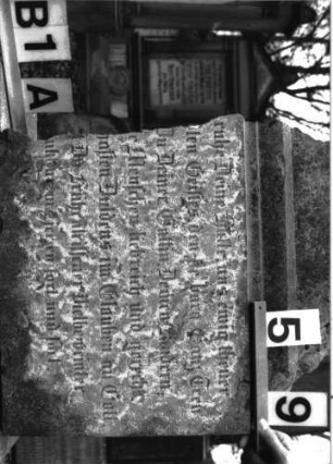 Grabstein B I A/5/9 (Detailaufnahme)