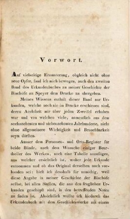 Urkundenbuch zur Geschichte der Bischöfe zu Speyer, 2. (Jüngere Urkunden)