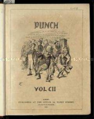 Satirische Zeitschrift. Punch oder The London Charivari. 102. Vol. 1892