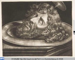 Der Kopf des Hl. Johannes des Täufers