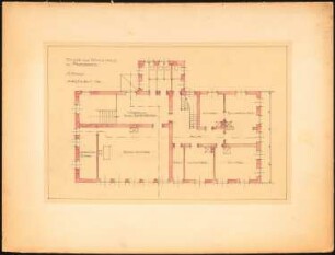 Schulhaus, Parsberg: Grundriss 1.OG 1:100