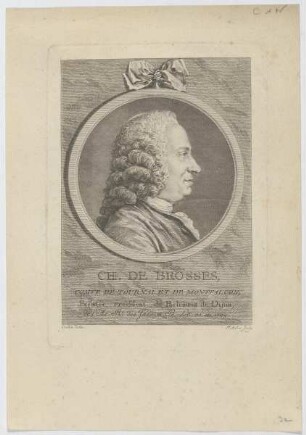 Bildnis des Ch. de Brosses