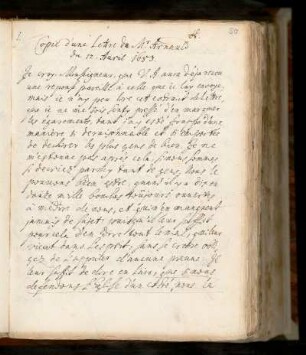 H. Lettre de Mr. Arnauld du 12. Avril 1683.
