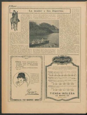 La mujer y los deportes
