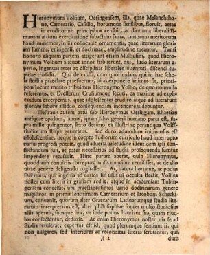 Auspiciis Dei immortalis atque auctoritate magnifici et amplissimi senatus interioris et ecclesiastici inclutae ac liberae reipublicae Mulhusinae auspicatissimum gymnasii natalem ... sacro festoque ritu colendum ... significat M. Beniamin. Gotlibius Gerlacus : [praefatus de vita Hieronymi Wolfii]