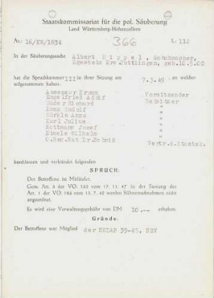Hippel, Albert