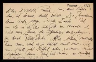 Brief von Franz Rosenzweig an Eduard Strauss