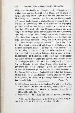 634-637 [Rezension] Michelitsch, Anton, Demonstratio catholica