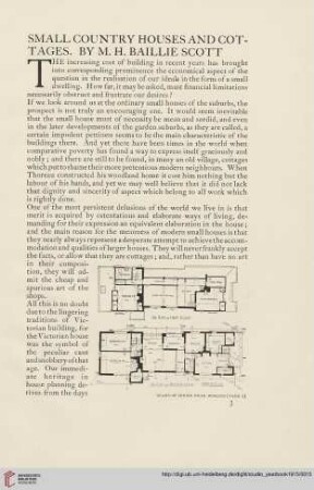 Small country houses and cottages