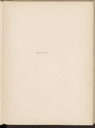 I. Naples; 1841 [Abbildung]