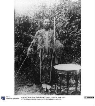 Chef aus dem Galla-Lande (Süd-Abessinien)