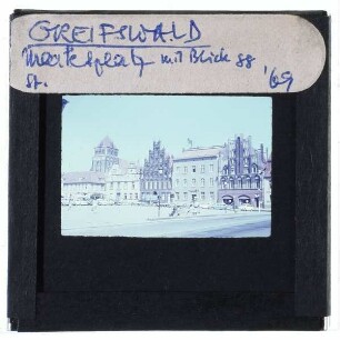 Greifswald, St. Marien,Greifswald, Markt 11,Greifswald, Markt 13,Greifswald, Markt 10