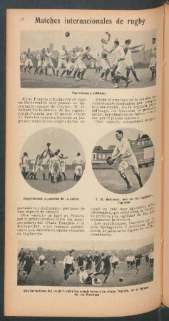 Matches internacionales de rugby