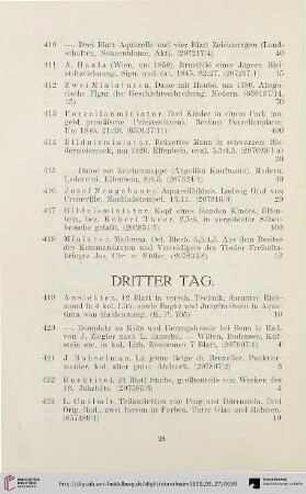 Dritter Tag (Nr. 419-628)