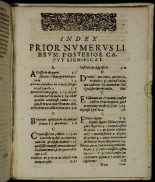 Index Prior Numerus Librum, Posteroir Caput Significat.