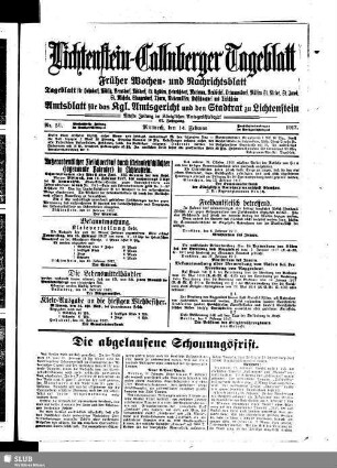 Lichtenstein-Callnberger Tageblatt : Anzeiger für Lichtenstein-Callnberg, Hohndorf, Rödlitz, Bernsdorf, Rüsdorf, St. Egidien, Heinrichsort, Marienau, den Mülsengrund, Kuhschnappel und Tirschheim