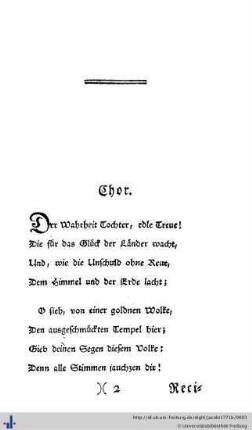 Cantate auf das Geburtsfest des Königs