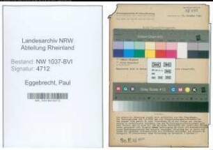 Entnazifizierung Paul Eggebrecht , geb. 10.08.1902 (Gaertner)