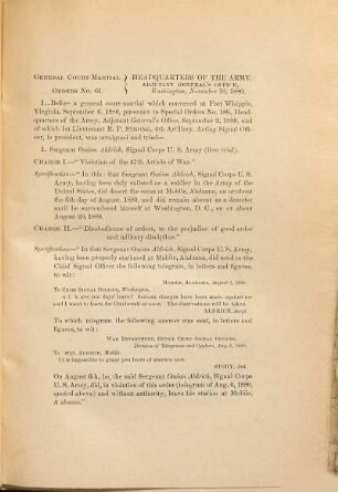 General court-martial orders no. .... 1880