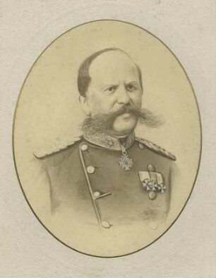 Friedrich von Zimmerle, Oberst und Kommandeur von 1866-1870, Brustbild