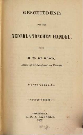 Geschiedenis van den Nederlandschen handel, 3