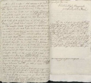 Johann Sebastian Clais an Karoline Luise von Baden (Liverpool, "at Mr. Jonathan Blundell")