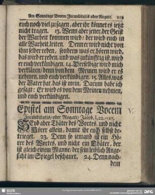 [Am Sonntage Vocem Jucunditatis oder Rogate]