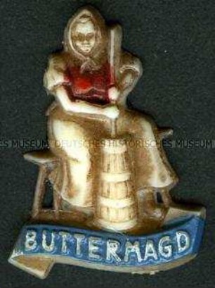 WHW-Abzeichen, Steirische Berufe: Buttermagd, Straßensammlung im Gau 31 Steiermark von Januar 1942
