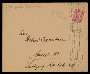 Brief von Franz Rosenzweig an Gertrud Oppenheim