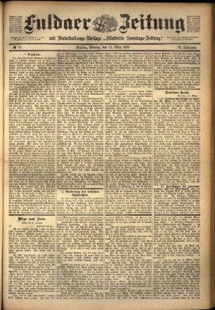 Ausgabe vom Montag, den 14. März 1898.