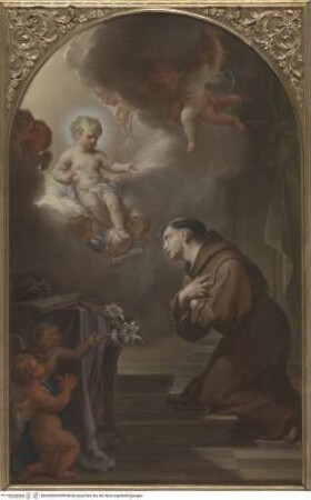 Das Christuskind erscheint dem heiligen Antonius von Padua