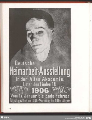 Deutsche Heimarbeit-Ausstellung in der Alten Akademie.